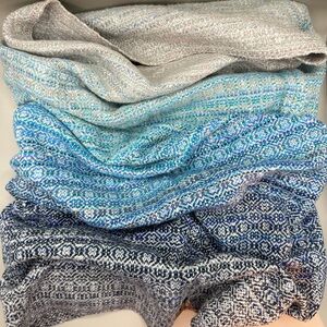 Rosy Deer Seadogs- gris pale slub cotton 16” wide- neckwear